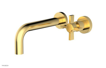 Phylrich - Basic 7-1/2 Inch Single Handle Wall Lavatory Set - Cross Blade Handles
