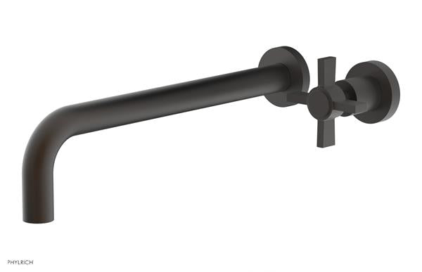 Phylrich - Basic 12 Inch Single Handle Wall Lavatory Set - Blade Cross Handle