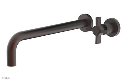 Phylrich - Basic 12 Inch Single Handle Wall Lavatory Set - Blade Cross Handle