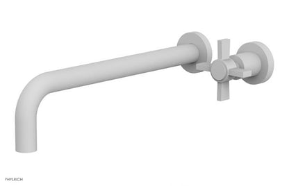Phylrich - Basic 12 Inch Single Handle Wall Lavatory Set - Blade Cross Handle