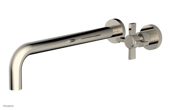 Phylrich - Basic 12 Inch Single Handle Wall Lavatory Set - Blade Cross Handle