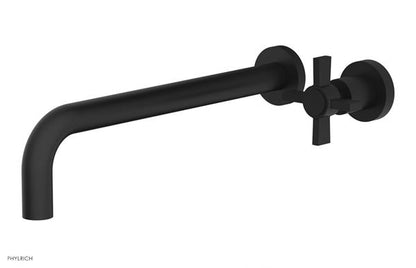 Phylrich - Basic 12 Inch Single Handle Wall Lavatory Set - Blade Cross Handle