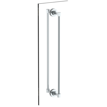 Watermark - James 24 Inch double shower door pull/ glass mount towel bar