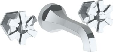 Watermark - James Wall Mounted 3 Hole Lavatory Set with 8 1/2 Inch CTC Spout