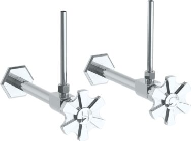 Watermark - James Lavatory Angle Stop Kit -1/2 Inch Sweat x 3/8 Inch OD Compression