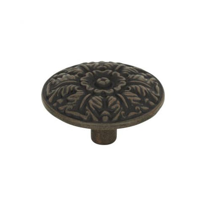 Atlas Homewares - Hammered Medallion 1-1/2 Inch Diameter Round Knob