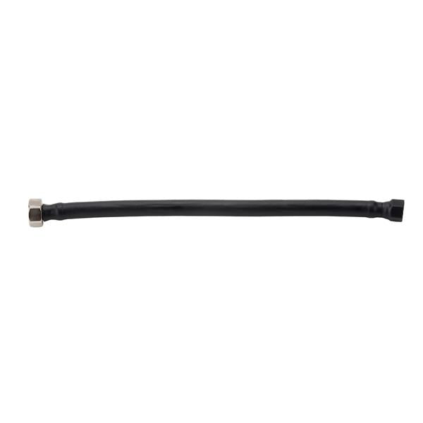 Jaclo - JACLOFLEX™ Black (BLAK) Decorative Cover Stainless Steel Flexible Braided 3/8 Inch O.D. x 1/2 Inch IPS - 36 Inch Faucet Supply Line with Metal Nut