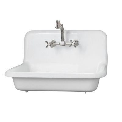Maidstone - 30 Inch Cast Iron High Back Sink