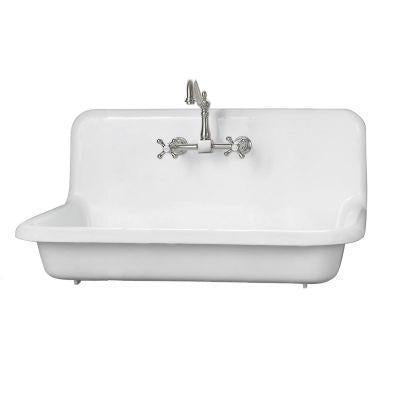 Maidstone - 36 Inch Cast Iron High Back Sink
