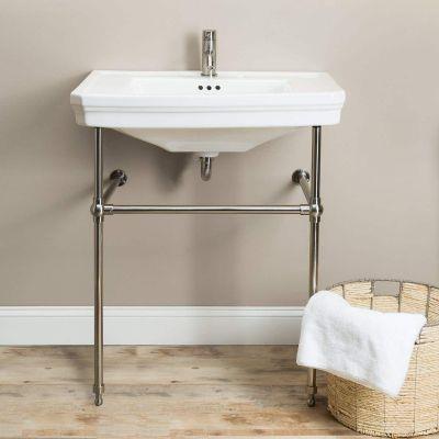 Maidstone - 32 Inch Console Lavatory Sink - Single Hole Faucet Drilling