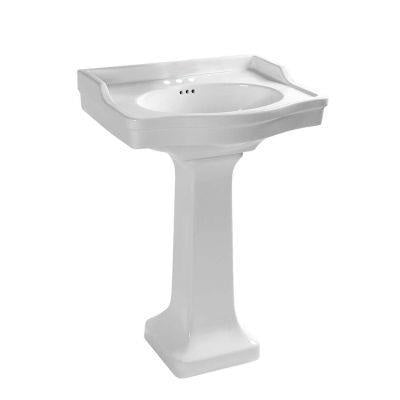 Maidstone - 24 Inch Pedestal Sink - 8 Inch Faucet Centers
