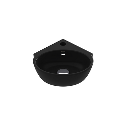 Bocchi - Milano Corner Sink Fireclay 12 inch with Overflow