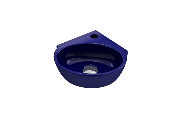 Bocchi - Milano Corner Sink Fireclay 12 inch with Overflow