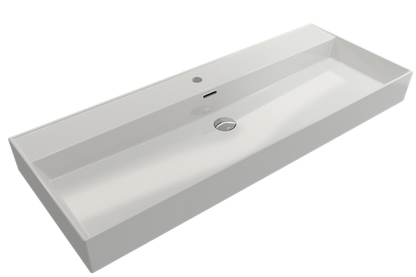 Bocchi - Milano Wall-Mounted Sink Fireclay 47.75 inch with Overflow