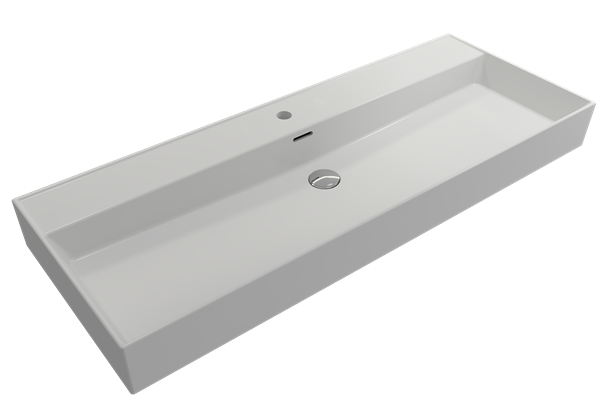 Bocchi - Milano Wall-Mounted Sink Fireclay 47.75 inch with Overflow