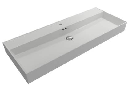Bocchi - Milano Wall-Mounted Sink Fireclay 47.75 inch with Overflow