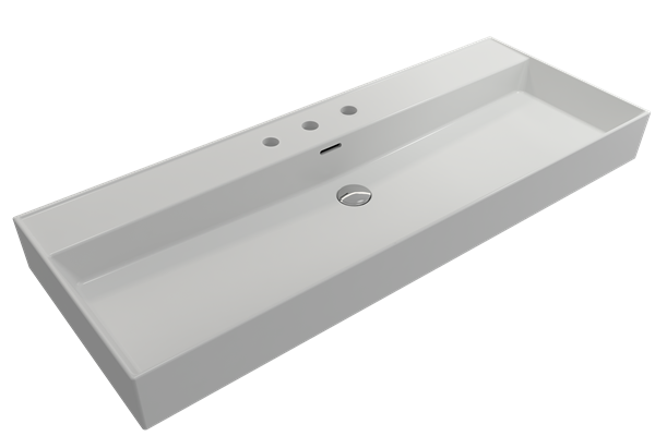 Bocchi - Milano Wall-Mounted Sink Fireclay 47.75 inch with Overflow