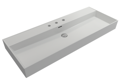 Bocchi - Milano Wall-Mounted Sink Fireclay 47.75 inch with Overflow