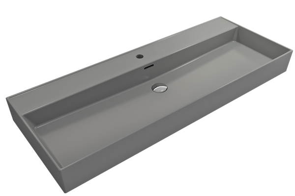 Bocchi - Milano Wall-Mounted Sink Fireclay 47.75 inch with Overflow