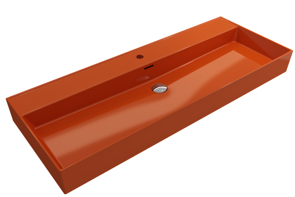 Bocchi - Milano Wall-Mounted Sink Fireclay 47.75 inch with Overflow