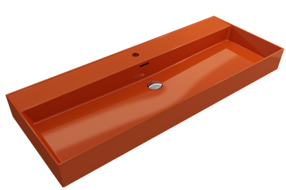 Bocchi - Milano Wall-Mounted Sink Fireclay 47.75 inch with Overflow