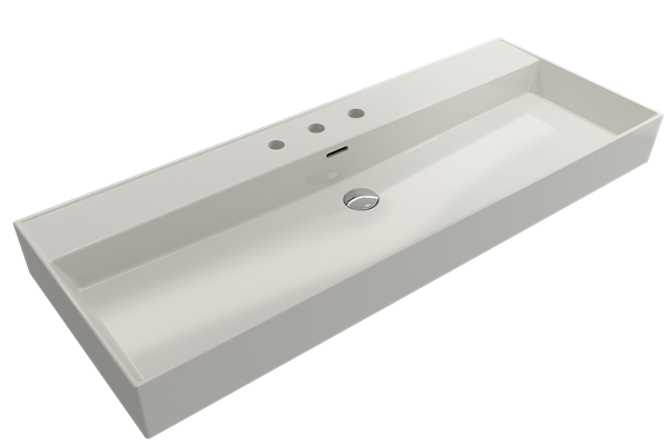 Bocchi - Milano Wall-Mounted Sink Fireclay 47.75 inch with Overflow