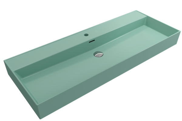 Bocchi - Milano Wall-Mounted Sink Fireclay 47.75 inch with Overflow