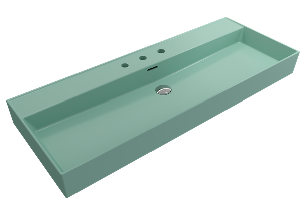 Bocchi - Milano Wall-Mounted Sink Fireclay 47.75 inch with Overflow