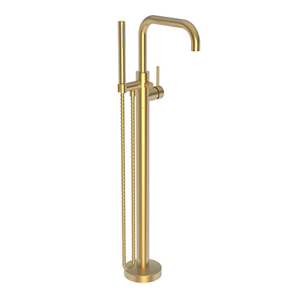 Newport Brass - East Square Exposed Tub and Hand Shower Set - Free Standing
