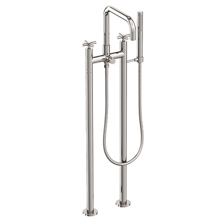 Newport Brass - Exposed Tub & Hand Shower Set W/Risers