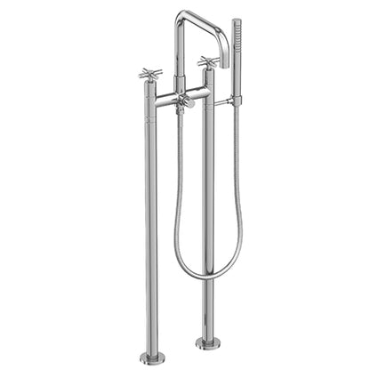 Newport Brass - Exposed Tub & Hand Shower Set W/Risers