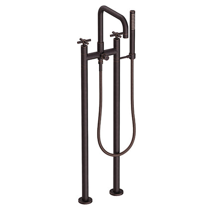 Newport Brass - Exposed Tub & Hand Shower Set W/Risers