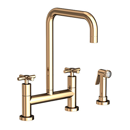 Newport Brass - Kitchen Bridge Faucet With Side Spray