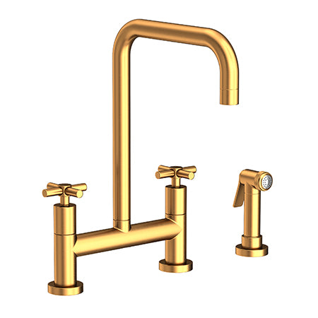 Newport Brass - Kitchen Bridge Faucet With Side Spray