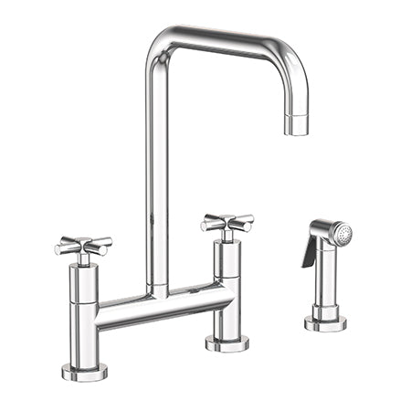Newport Brass - Kitchen Bridge Faucet With Side Spray