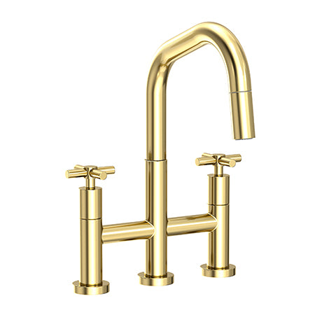 Newport Brass - East Square Kitchen Bridge Pull-Down Faucet