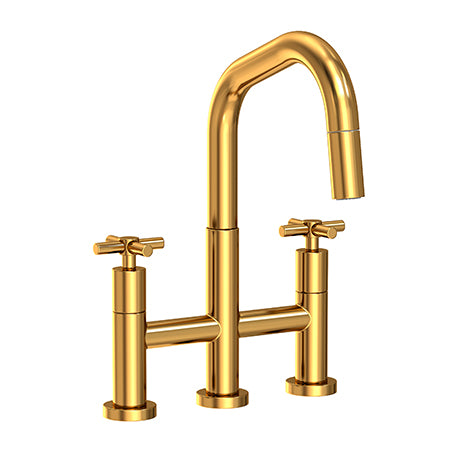 Newport Brass - East Square Kitchen Bridge Pull-Down Faucet