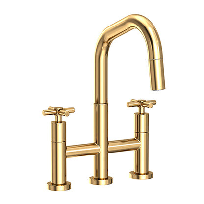Newport Brass - East Square Kitchen Bridge Pull-Down Faucet