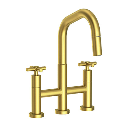Newport Brass - East Square Kitchen Bridge Pull-Down Faucet