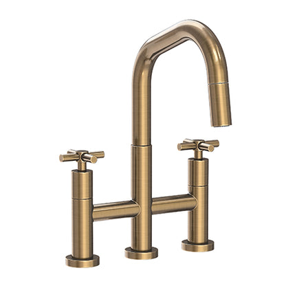 Newport Brass - East Square Kitchen Bridge Pull-Down Faucet