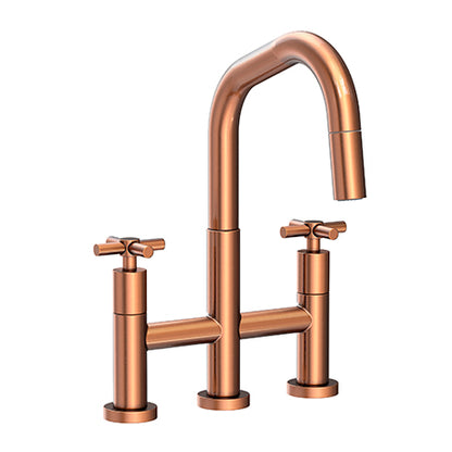 Newport Brass - East Square Kitchen Bridge Pull-Down Faucet