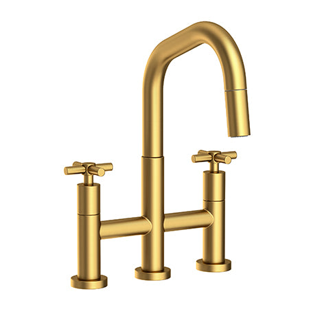 Newport Brass - East Square Kitchen Bridge Pull-Down Faucet