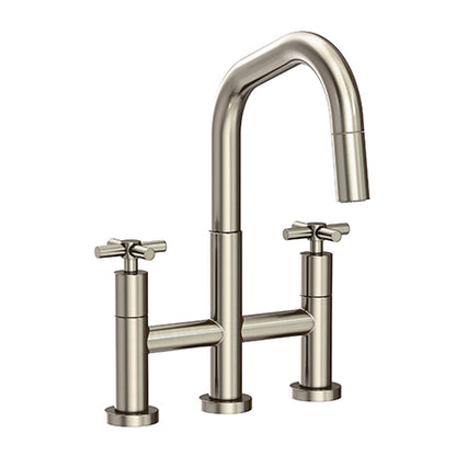 Newport Brass - East Square Kitchen Bridge Pull-Down Faucet
