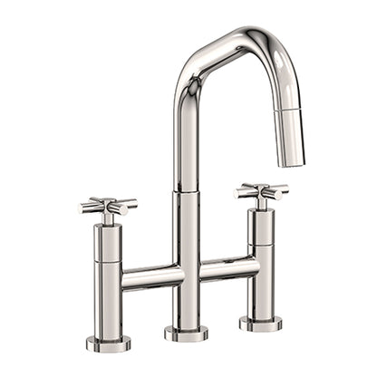 Newport Brass - East Square Kitchen Bridge Pull-Down Faucet