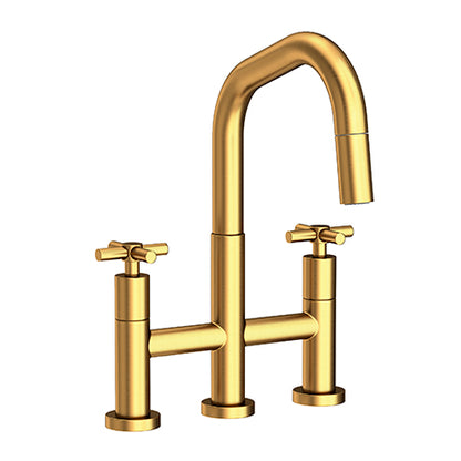 Newport Brass - East Square Kitchen Bridge Pull-Down Faucet