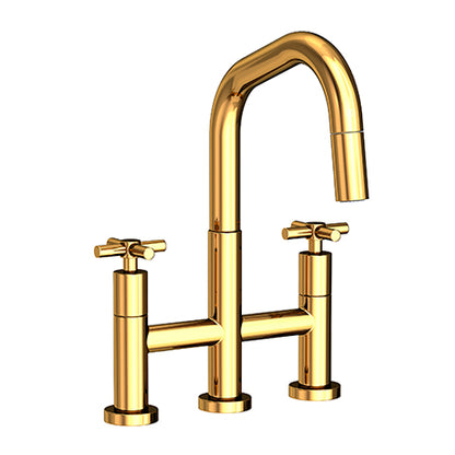 Newport Brass - East Square Kitchen Bridge Pull-Down Faucet
