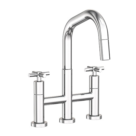 Newport Brass - East Square Kitchen Bridge Pull-Down Faucet