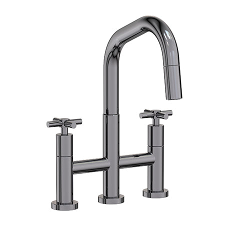 Newport Brass - East Square Kitchen Bridge Pull-Down Faucet