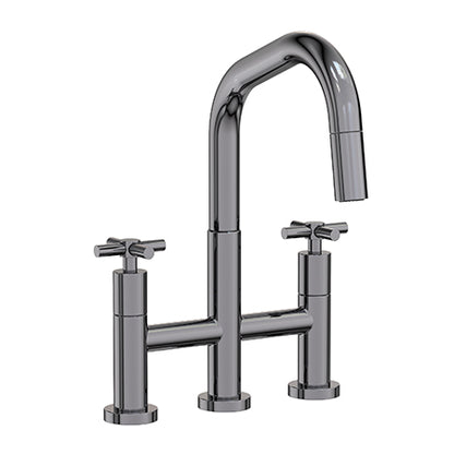 Newport Brass - East Square Kitchen Bridge Pull-Down Faucet
