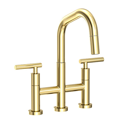 Newport Brass - East Square Kitchen Bridge Pull-Down Faucet